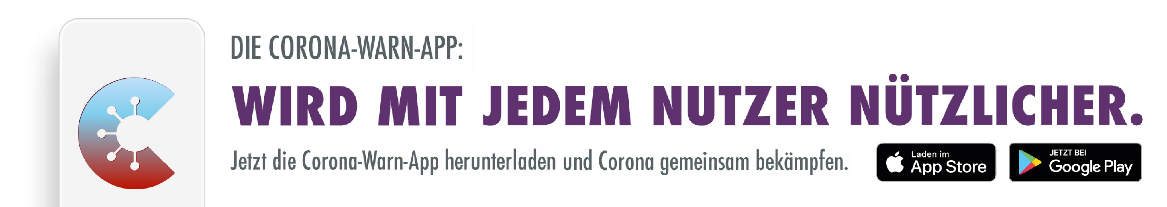 Banner Corona Warn App