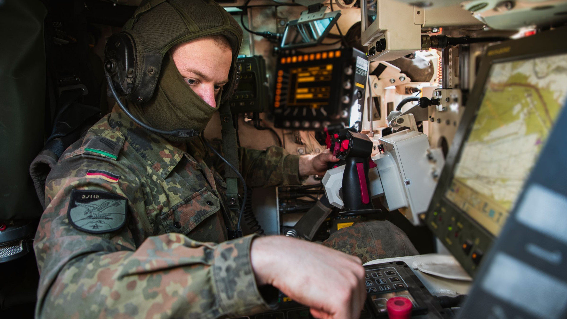 Soldat bei der Arbeit