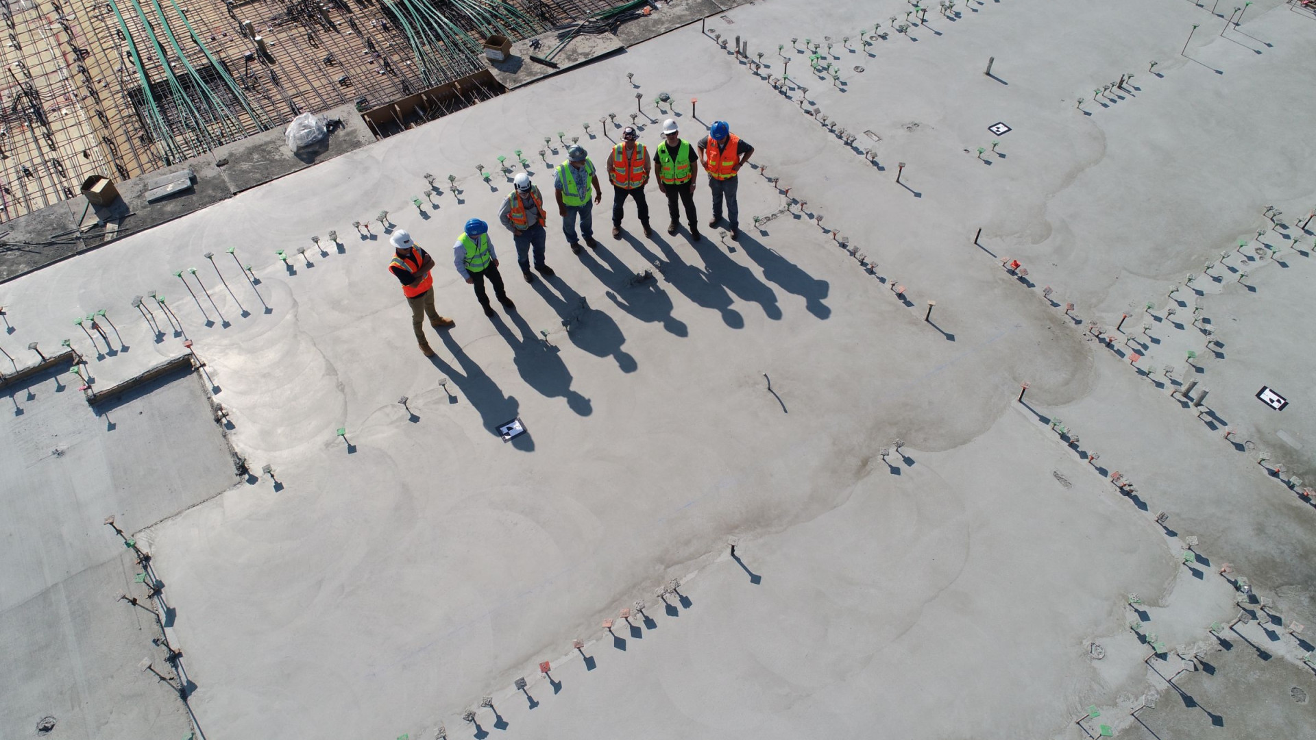 Baustelle aus Vogelperspektive