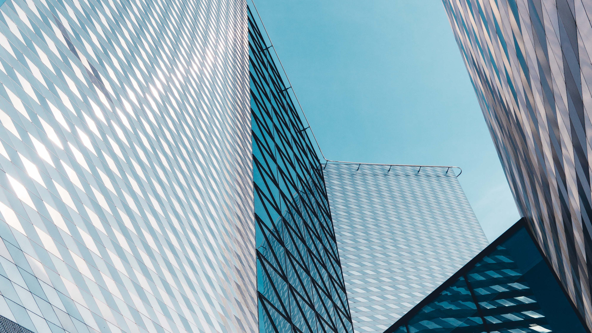 Hochhäuser von unten