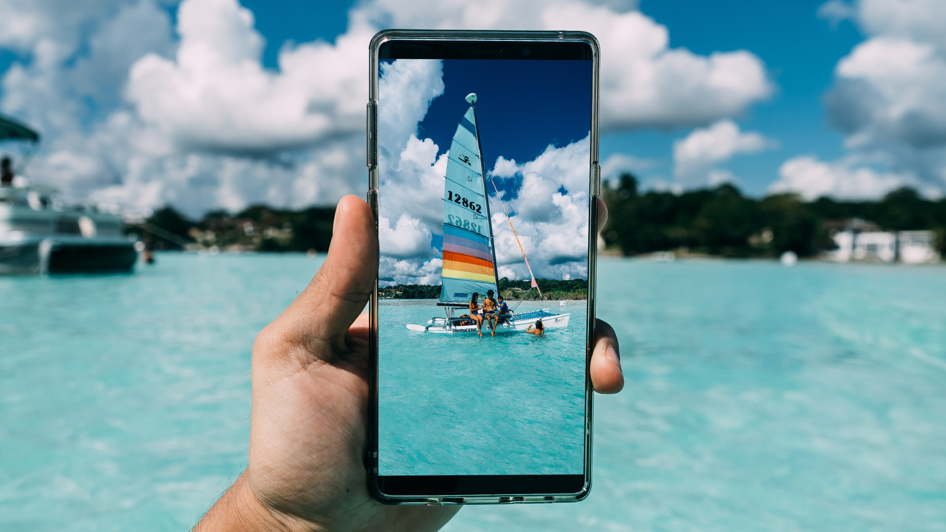 Foto-App am Strand