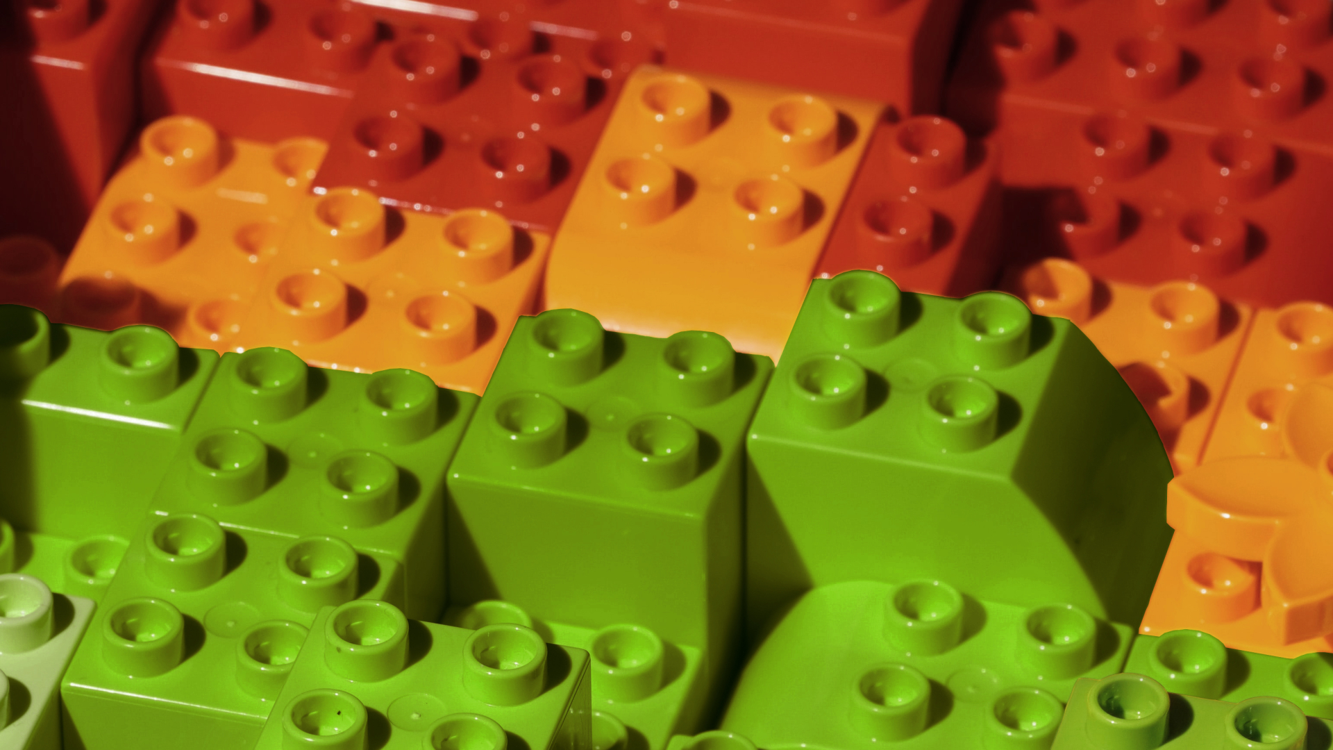 bunte Duplo-Bausteine
