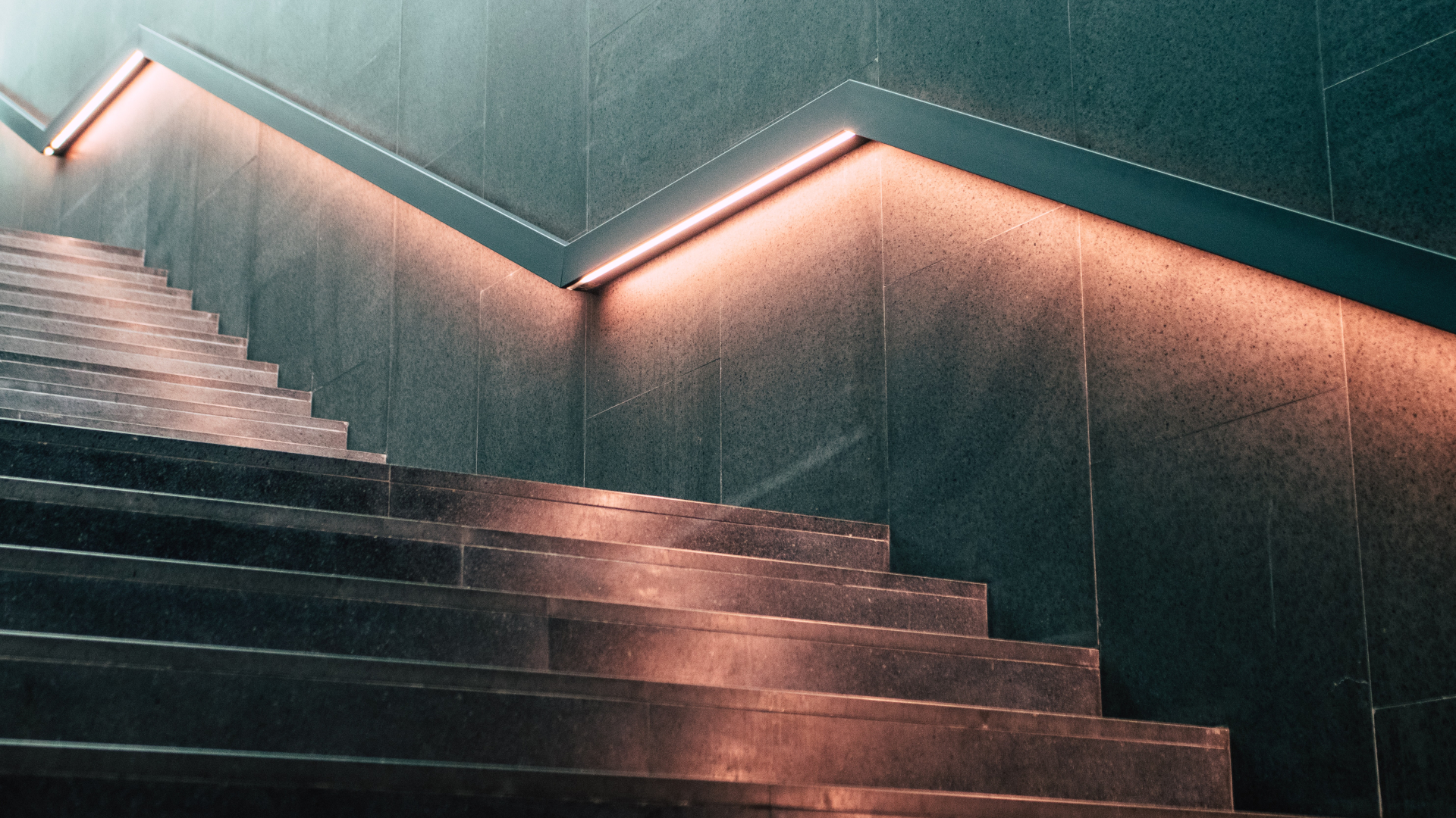 Treppen mit Treppengeländer