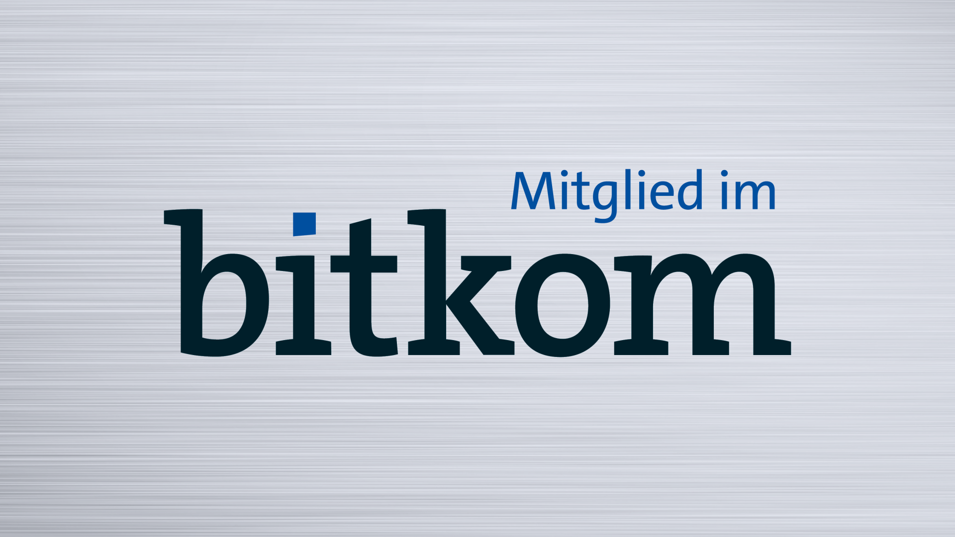 Schild Mitglied im Bitkom