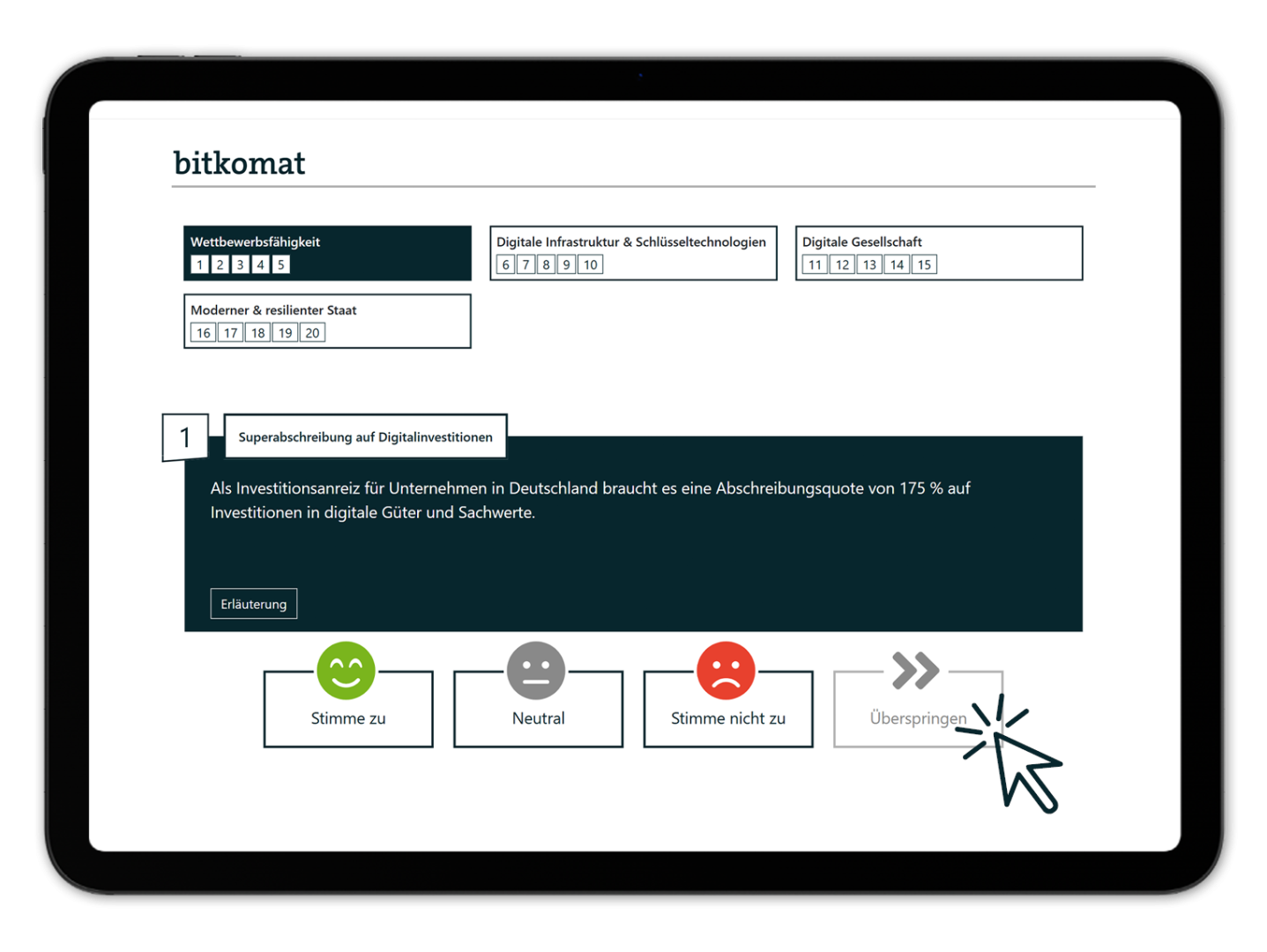Bitkom Story: Ausschnitt des Bitkomaten