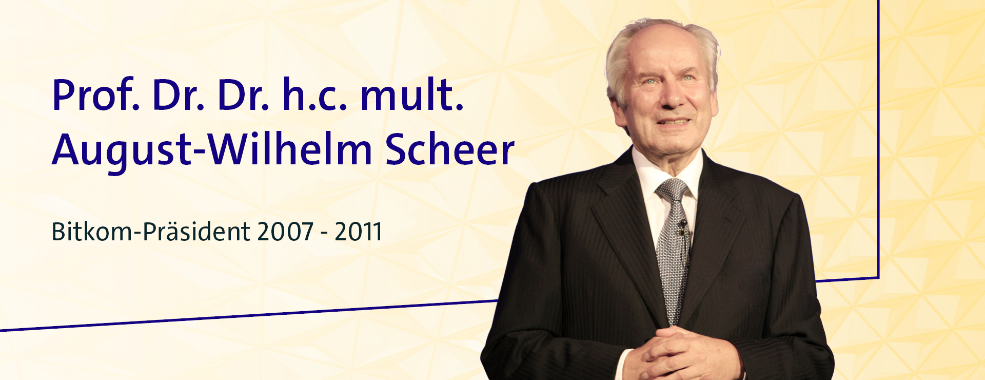 Porträt von August-Wilhelm Scheer, Bitkom-Präsident 2007–2011