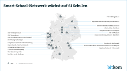 Deutschlandkarte mit den neuen Smart Schools