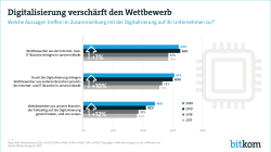 Web-Grafik: "Digitalisierung verschärft den Wettbewerb"