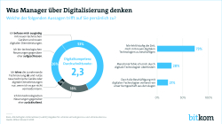 Print Grafik Was Manager über Digitalisierung denken