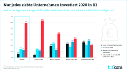 Print-Grafik: "Nur jedes siebte Unternehmen investiert 2020 in KI"
