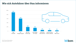 Web-Grafik: "Wie sich Autofahrer über Stau informieren"