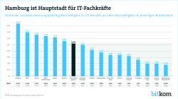 Print-Grafik: "Hamburg ist Hauptstadt für IT-Fachkräfte"