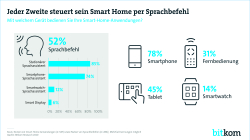 Printgrafik: Jeder Zweite steuern sein Smart Home per Sprachbefehl