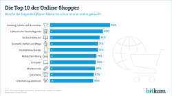 Web-Grafik: "Die Top 10 der Online-Shopper"