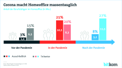 Print-Grafik: "Corona macht Homeoffice massentauglich"