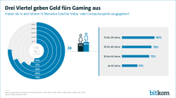 Drei Viertel geben Geld fürs Gaming aus