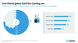 Drei Viertel geben Geld fürs Gaming aus