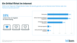 Ein Drittel flirtet im Internet