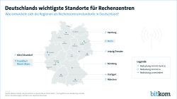 Deutschlands wichtigste Standorte für Rechenzentren