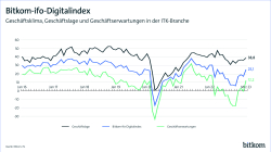 Grafik: Bitkom-ifo-Digitalindex