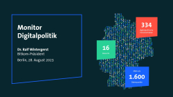 Monitor Digitalpolitik