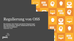 Teaser BFOSS23 - Präsentation -  Rau - Regulierung von OSS