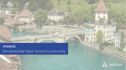 Teaser BFOSS23 - Präsentation - Zosel - inosca Wie Schweizer Kantone auf Basis von Open Source zusammenarbeiten