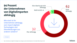 94 Prozent der Unternehmen von Digitalimporten abhängig