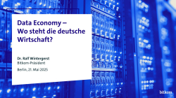 Titelbild der Bitkom Pressekonferenz zum Thema Data Act und Data Economy