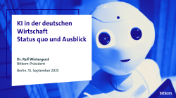 Bitkom Pressekonferenz: KI in der deutschen Wirtschaft