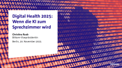 Titelfolie der Präsentation Digital Health 2025