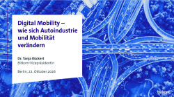 Teaserbild zur Bitkom-Pressekonferenz Digital Mobility 2026