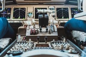 Cockpit Flugzeug