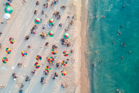 Strand von oben