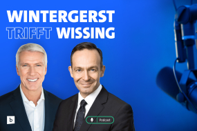 Cover des Podcasts "Wintergerst trifft Wissing". Zu sehen sind Ralf Wintergerst und Volker Wissing