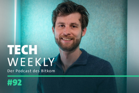 Titelbild des Podcast Tech Weekly Folge 92 zum Thema digitale Verteidigung