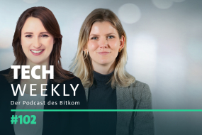 Bitkom-Podcast Tech Weekly, Folge 102 zum Thema Zwischenbilanz Digitalpolitik