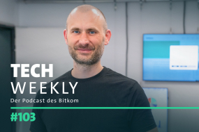 Tech Weekly, der Bitkom-Podcast, Folge 103 zum Thema Rechenzentren und Cloud-IT in der Verwaltung