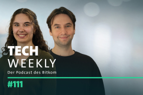 Bitkom-Podcast Tech Weekly, Folge 111 zum Thema Verwaltungsdigitalisierung