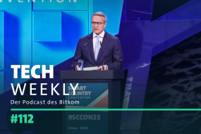 Bitkom-Podcast Tech Weekly, Folge 112 mit Digitalminister Wildberger im Interview