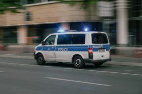Polizeiauto im Einsatz