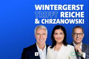 Teaser für die Podcastfolge "Wintergerst trifft" mit Katherina Reiche und Gerd Chrzanowski