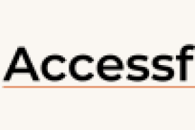 Logo mit dem Schriftzug "Accessful" und stilisiertem Dokument darüber auf hellem Hintergrund.