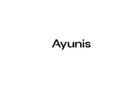 Schriftzug "Ayunis" in schwarzer, zentrierter sans-serif Schrift auf weißem Hintergrund.