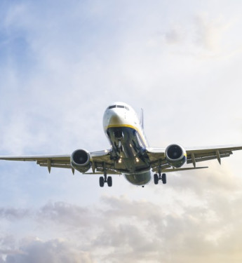 Flugzeug in der Luft