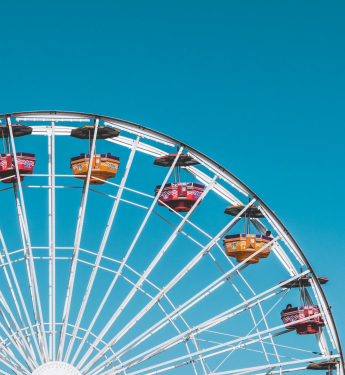 Riesenrad in der Sonne