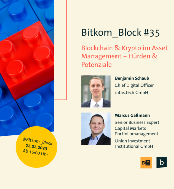 Titelbild: Bitkom_Block #35 - Blockchain & Krypto im Asset Management - Hürden & Potentiale