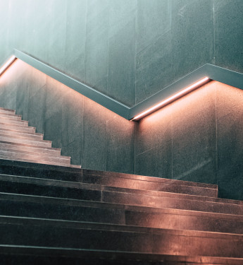 Treppen mit Treppengeländer