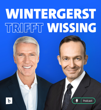 Cover des Podcasts "Wintergerst trifft Wissing". Zu sehen sind Ralf Wintergerst und Volker Wissing