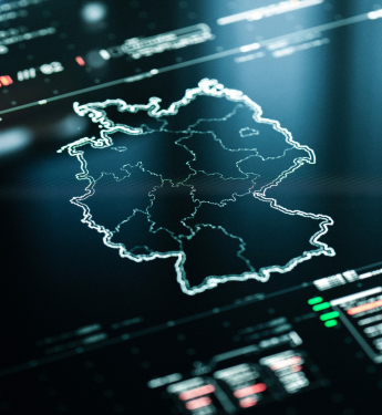 Digitale Deutschlandkarte